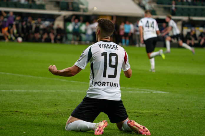 UEFA Conference League play off game between Legia Warszawa and Hibernian FC