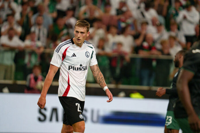 UEFA Conference League play off game between Legia Warszawa and Hibernian FC