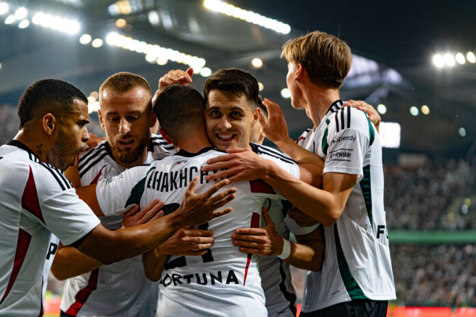 UEFA Conference League play off game between Legia Warszawa and Hibernian FC