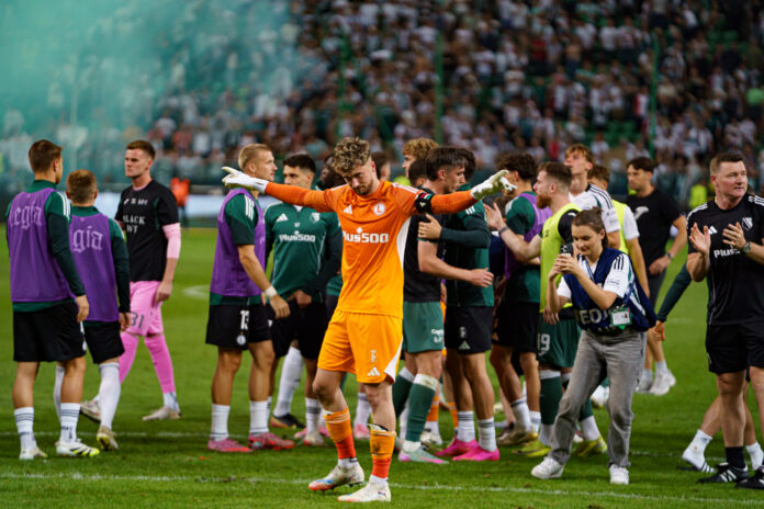UEFA Conference League play off game between Legia Warszawa and Hibernian FC