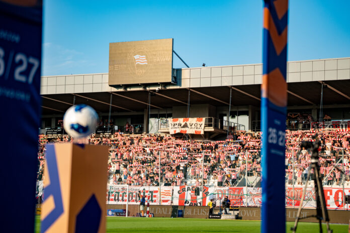 PKO BP Ekstraklasa - Matchday 2 season 26 27 game between teams of KS Cracovia and Pogon Szczecin PKO BP Ekstraklasa - Matchday 2 season 26 27 game between teams of KS Cracovia and Pogon Szczecin