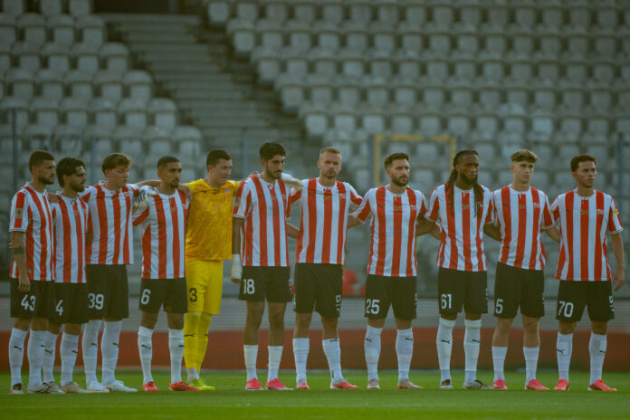 PKO BP Ekstraklasa - Matchday 2 season 26 27 game between teams of KS Cracovia and Pogon Szczecin PKO BP Ekstraklasa - Matchday 2 season 26 27 game between teams of KS Cracovia and Pogon Szczecin