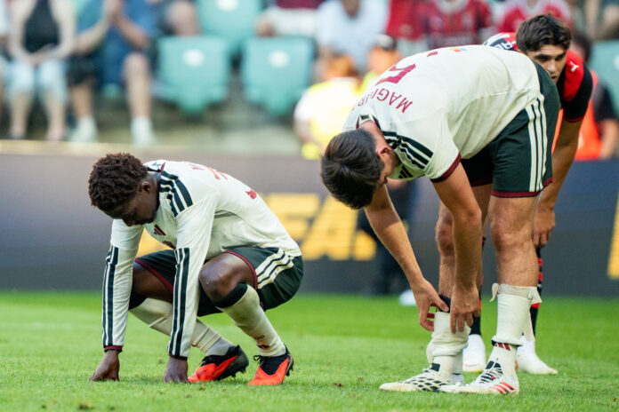 Friendly match Supermecz 2026 between AC Milan and Manchester United, ManU ManU