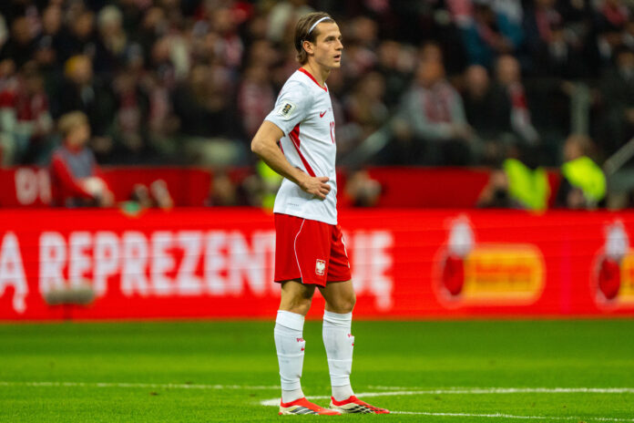 World Cup 2026 European play off semifinal game between national teams of Poland and Albania World Cup 2026 European play off semifinal game between national teams of Poland and Albania