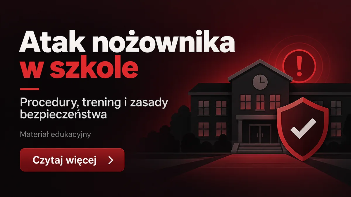 Atak nożownika w szkole – procedury i trening bezpieczeństwa